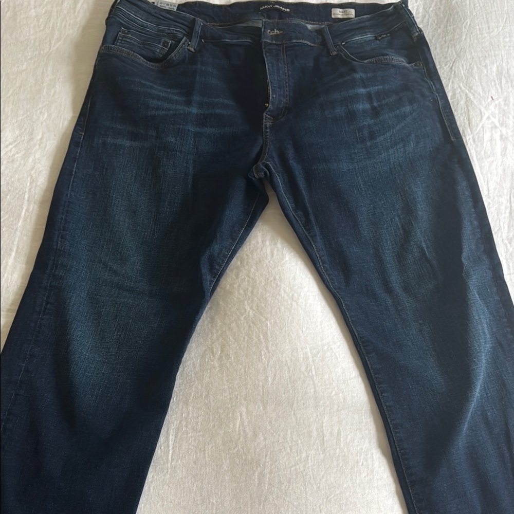 Mavi Relaxed Blue Jeans with Natural Wear